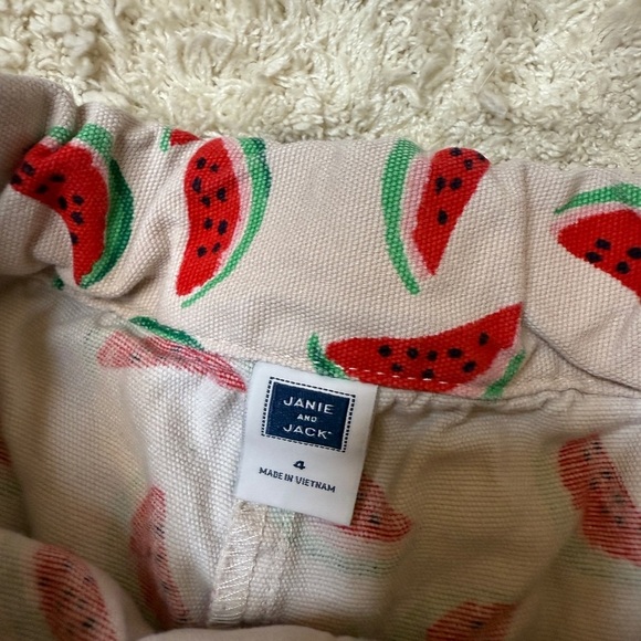 Janie and Jack Watermelon Print Size 4 Shorts - Picture 3 of 3